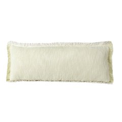 Aspen Cotton Poly Filled Pillow in Yellow/White, 14" x 36"