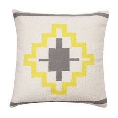Apollo Cotton Poly Filled Pillow in Gray/White, 20" x 20"
