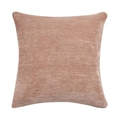 Yakar Chenille Poly Filled Pillow in Beige, 24" x 24"
