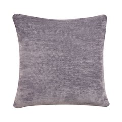 Yakar Chenille Poly Filled Pillow in Gray, 24" x 24"