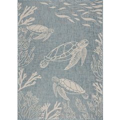 Tropical Turtle Reef Indoor Outdoor Rug