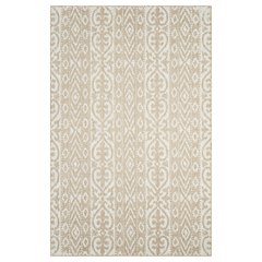 Beige/Ivory Ikat Transitional Indoor/Outdoor Area Rug