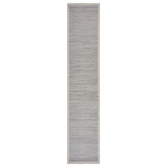 Bordered Light Gray Table Runner