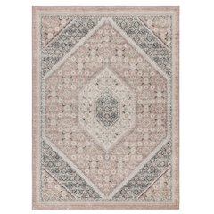 Dune Durable Performance Area Rug Indoor in Pink/Cream, 5'2" x 7'2"