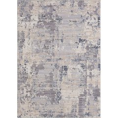 Lancaster Performance Blend Area Rug Indoor in Gray/Blue, 7'9" X 9'9"
