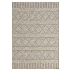 Oslo Contemporary Diamond Brown Indoor Outdoor Area Rug