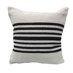Bold Black Striped Throw Pillow
