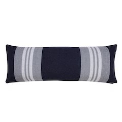 Classic Coastal Club Double Striped Lumbar Throw Pillow