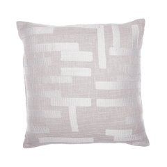 Stacy Garcia  Cotton Blend Poly Filled Pillow in Ivory, 20" x 20"