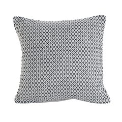 Insignia Cotton Pillow Set of 4 in Gray/Ivory, 18" x 18"