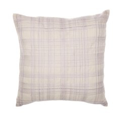 Stacy Garcia  Cotton Blend Poly Filled Pillow in Ivory/Purple, 24" x 24"