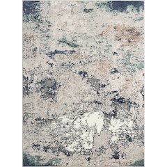 Antalya Durable Performance Area Rug Indoor in Gray/Green, 7'5" x 9'5"