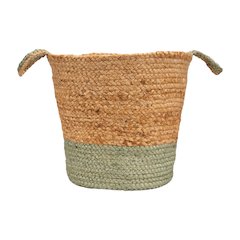Baskets Jute Indoor Basket in Tan, 17" x 17" x 15"