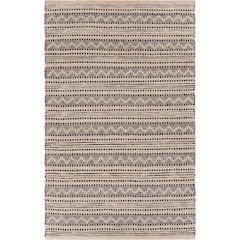 Bleached Naturals Jute Blend Area Rug Indoor in Black/Ivory, 7'9" x 9'9"