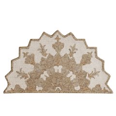 Bella Rose Wool Area Rug Indoor in Beige/Brown, 2'3" x 3'10" Hearth