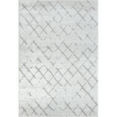 Calgary Durable Performance Area Rug Indoor in Cream/Gray, 5' x 7'
