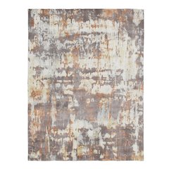 Calypso Viscose Blend Area Rug Indoor in Brown/Gray, 2' x 3'