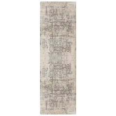 Cheshire Viscose Blend Area Rug Indoor in Gray/Beige, 2' x 7'