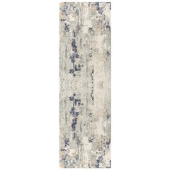 Cheshire Viscose Blend Area Rug Indoor in Blue/Gray, 2' x 7'