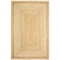 Classic Jute Jute Area Rug Indoor in Tan, 7'9" x 9'9"