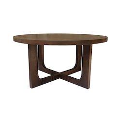 Cayman Coffee Table Brown Finish in Brown, 36" Diameter x 18" H
