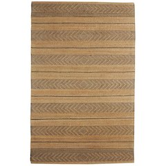 Earth Jute Area Rug Indoor in Tan/Black, 7'9" x 9'9"