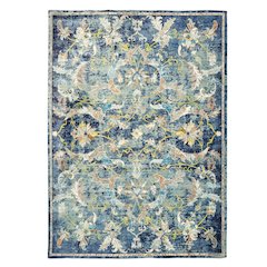 Gala Durable Performance Area Rug Indoor in Blue/Multicolored, 4' x 6'