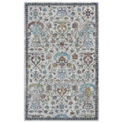 Gala Durable Performance Area Rug Indoor in Gray/Blue, 1'10" x 3'