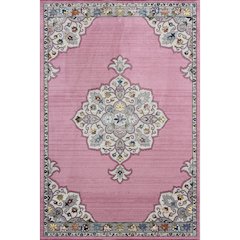 Gala Durable Performance Area Rug Indoor in Pink/Multicolored, 7'6" x 9'6"