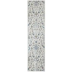 Gala Durable Performance Area Rug Indoor in Ivory/Blue, 2'3" x 8'9"