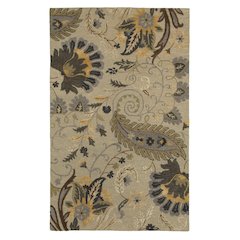 Glamour Wool Area Rug Indoor in Brown, 9' x 12'