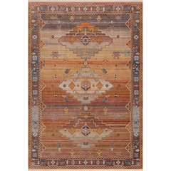 Holi Durable Performance Area Rug Indoor in Brown/Yellow, 4' x 6'