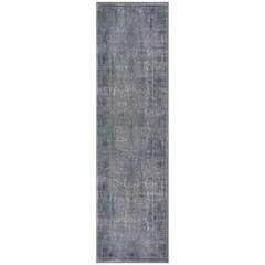 Imagine Durable Performance Area Rug Indoor in Blue/Blue, 2'2" x 7'7"