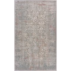 Imagine Durable Performance Area Rug Indoor in Gray/Red, 1'10" x 3'