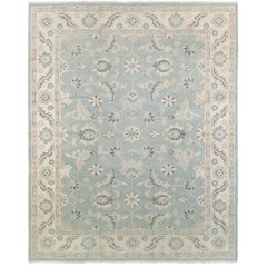 Kareena Wool Area Rug Indoor in Blue/Beige, 12' x 15'