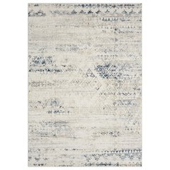 Lanham Durable Performance Area Rug Indoor in Ivory/Blue, 2' x 3'