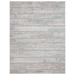 Michelle Durable Performance Area Rug Indoor in Blue/Cream, 9' x 12'