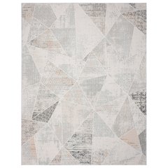 Michelle Durable Performance Area Rug Indoor in Cream/Gray, 9' x 12'
