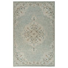 Modern Traditions Wool Area Rug Indoor in Blue, 5' x 7'9"
