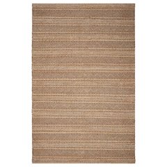 Natural Fiber Cotton Canvas Area Rug Indoor in Gray/Tan, 5' x 7'9"