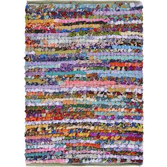 Natural Fiber Jute Blend Area Rug Indoor in Multicolored, 3' x 5'