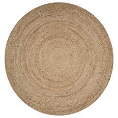 Ox Bay Natural Tan Contemporary Gradient All-Natural Jute Indoor Round Area Rug