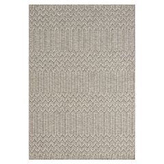 Oslo Modern Chevron Brown Indoor Outdoor Area Rug