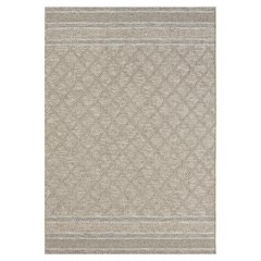 Oslo Contemporary Geometric Brown Indoor Outdoor Area Rug