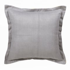 Estate Linen Poly Filled Pillow in Gray/Yellow, 20" x 20"