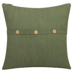 South Hampton Cotton Poly Filled Pillow in Green, 20" x 20"