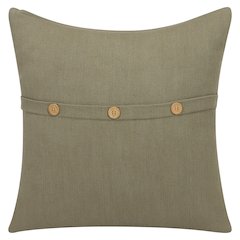South Hampton Cotton Poly Filled Pillow in Green, 20" x 20"
