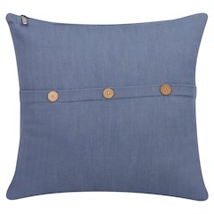 South Hampton Cotton Poly Filled Pillow in Blue, 20" x 20"