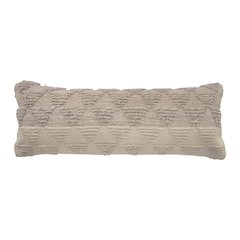 Ox Bay Hand-Woven Cream/Tan Geometric All-Natural Cotton Pillow Cover
