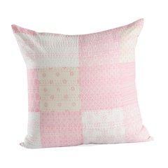 Cotton Candy Kantha Throw Pillow